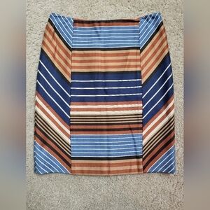 J. Mclaughlin Striped Pattern Pencil Skirt